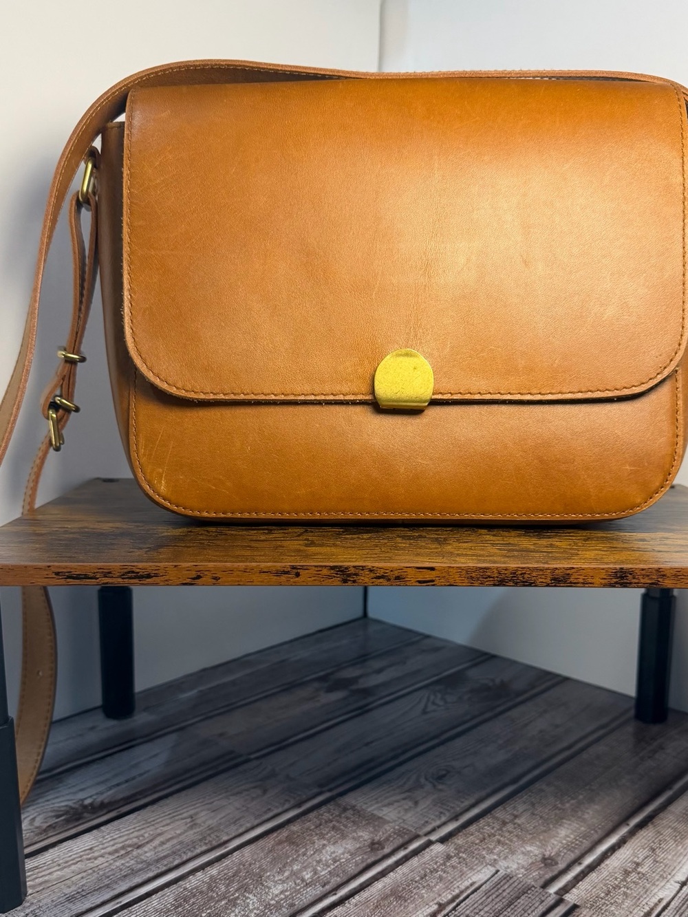 Madewell Abroad Shoulder Bag English Saddle/Warm Toffee Tan